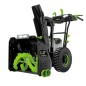 EGO SNT 2400 E battery-operated 56 Volt snow thrower with two-stage wheel drive