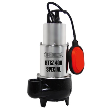 Bomba eléctrica sumergible para aguas residuales BTSZ 400 SPECIAL ELPUMPS 1200 Watt | Newgardenmac.com