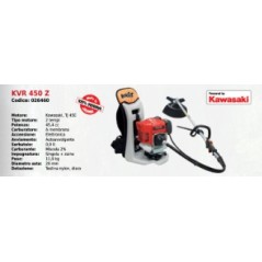 Backpack brushcutter KVR 450 Z KAAZ SERIES with KAWASAKI TJ 45E 45.4 cc engine | Newgardenmac.com