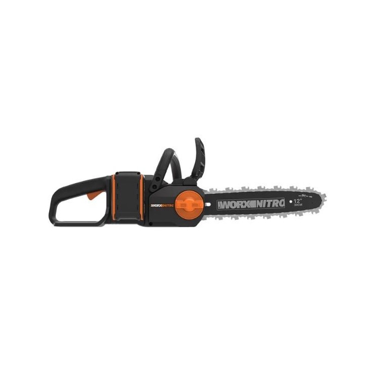WORX WG350E cordless chainsaw 20V 4.0 Ah brushless motor 30cm blade 3/8 pitch | Newgardenmac.com