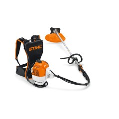 STIHL FR460TC-EM 45.6cc backpack brush cutter single handle cut 420mm | Newgardenmac.com