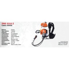 Backpack brushcutter ZOMAX ZMG 5315 Z with ZOMAX 2T 51.7 cc engine