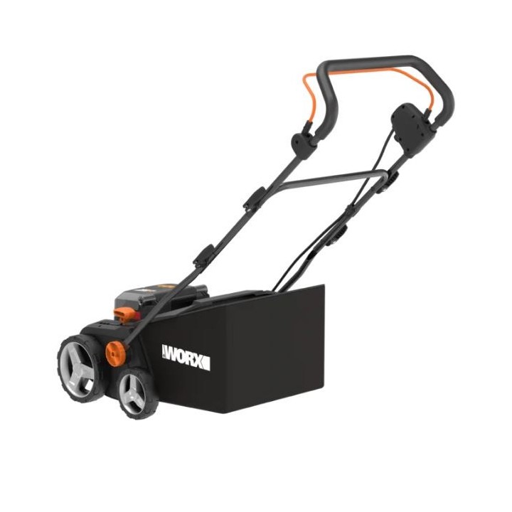 Arieggiatore WORX WG855E.9 20V + 20V a spinta motore brushless raccolta 40L | Newgardenmac.com