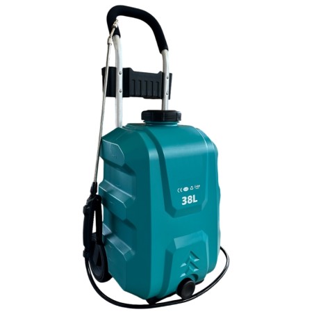 Pulverizador sobre ruedas a batería TECNOSPRAY LE38 capacidad 38L caudal 3L/min | Newgardenmac.com