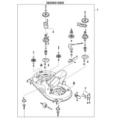 ORIGINAL STIGA MP98C BLACK cutting deck assembly with collection