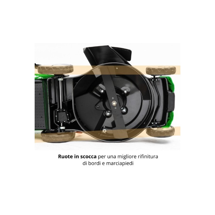 ACTIVE 5333SA lawn mower 166cc engine cutting width 53cm basket 60L | Newgardenmac.com