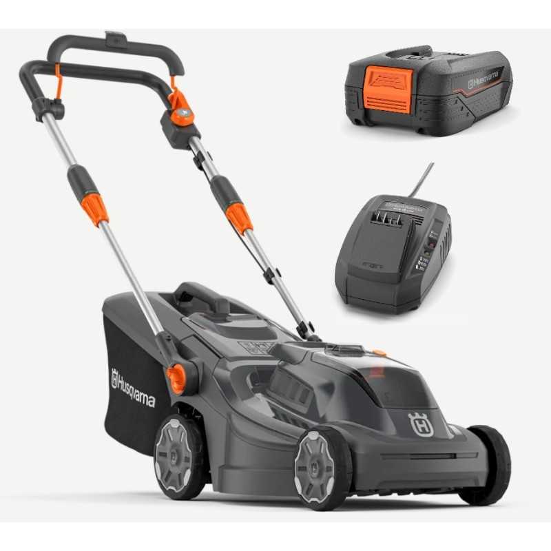 ASPIRE LC34-P4A 18V tondeuse à gazon sans fil largeur de coupe 34cm panier 30L