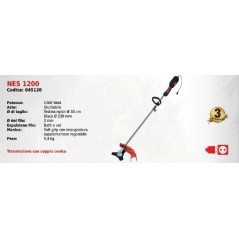 Electric brushcutter NES 1200 1200 Watt NOVATEC series