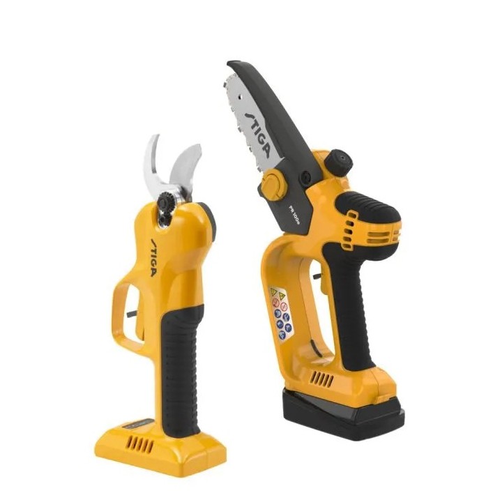 Élagueur et ciseaux de taille STIGA SP 100e Kit avec batterie et chargeur | Newgardenmac.com