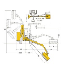 Débroussailleuse hydraulique à bras BS72 PROCOMAS puissance 25/35 Hp | Newgardenmac.com