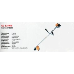 Dual handle brushcutter GL53-WN GREEN LINE with 2T 51.6 cc engine | Newgardenmac.com