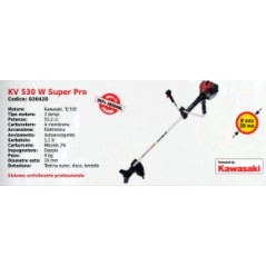 Brushcutter double handle KV 530 W Super pro KAAZ SERIES | Newgardenmac.com