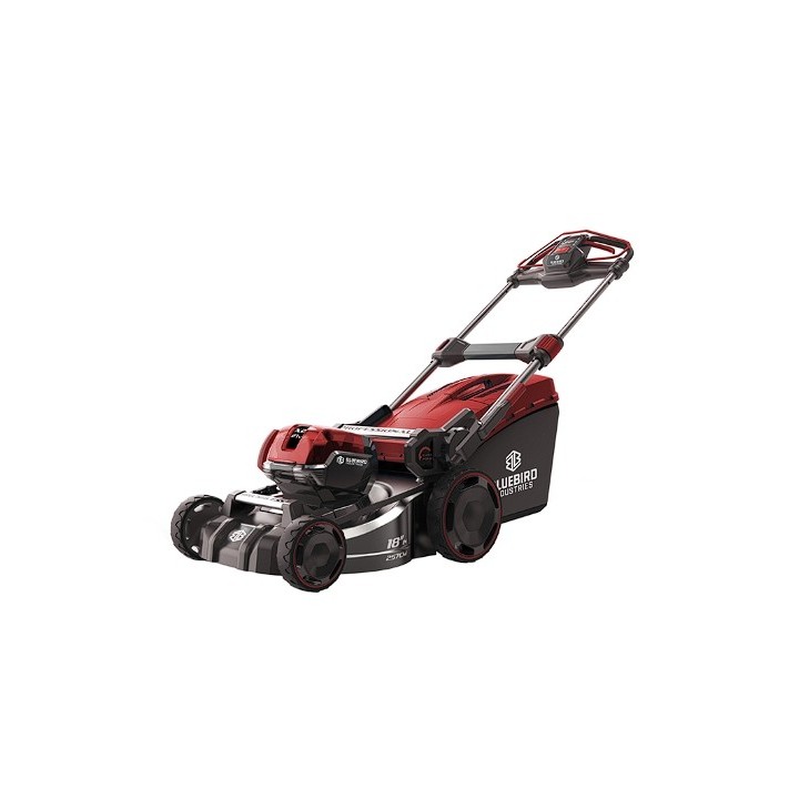 Tondeuse BLUE BIRD LM22-46T largeur de coupe 46cm avec 2 batteries 21V 5Ah | Newgardenmac.com
