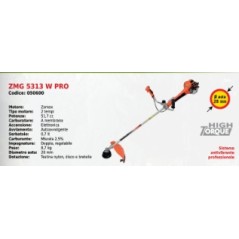 Débroussailleuse double poignée ZOMAX ZMG 5313 W PRO ZOMAX moteur 51,7 cc | Newgardenmac.com