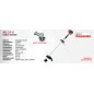 Decespugliatore impugnatura singola ATTILA ATJ 27-S con motore KAWASAKI 26.3 cc