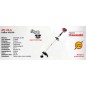 Decespugliatore impugnatura singola ATTILA ATJ 35-S con motore KAWASAKI 34.4 cc