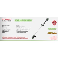 Decespugliatore impugnatura singola EGO ST1510E senza batteria e caricabatteria | Newgardenmac.com