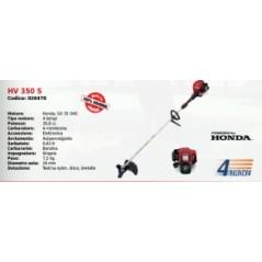 Decespugliatore impugnatura singola KAAZ HV350S motore HONDA GX35OHC 35.8 cc | Newgardenmac.com