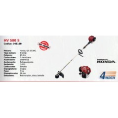 Decespugliatore impugnatura singola KAAZ HV500S KAAZ motore HONDA GX50OHC 47.9cc | Newgardenmac.com