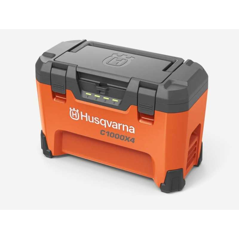 HUSQVARNA 40-C1000X4 chargeur portable multi-rack 4 compartiments de charge HUSQVARNA 40-C1000X4 chargeur portable multi-rack 4 compartiments de charge