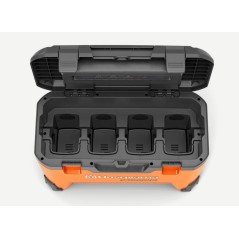 HUSQVARNA 40-C1000X4 multi-rack portable charger 4 charging compartments | Newgardenmac.com