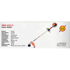 Decespugliatore impugnatura singola ZOMAX ZMG 4312 S con motore ZOMAX 2T 42.7 cc | Newgardenmac.com