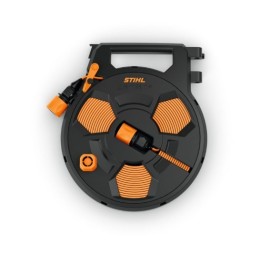 STIHL fabric flat hose with RE100 RE170 pressure washer housing | Newgardenmac.com