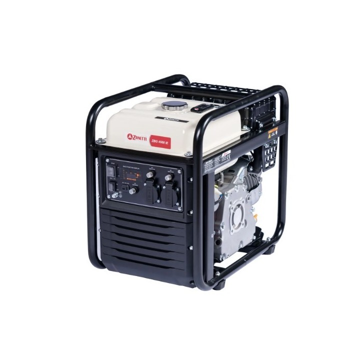 Générateur à essence inverter ZANETTI ZBG4500iE 272cc monophasé 230V 4.6kW | Newgardenmac.com