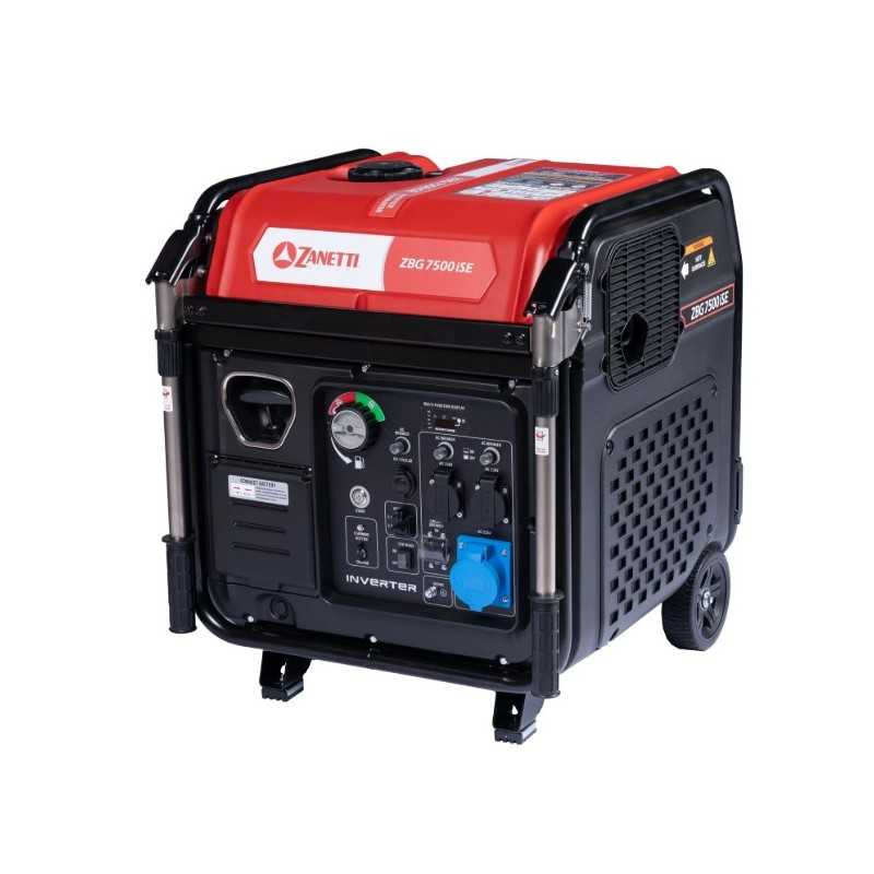Benzin-Inverter-Generator ZANETTI ZBG7500iSEA 459cc einphasig 230V 7.5kW