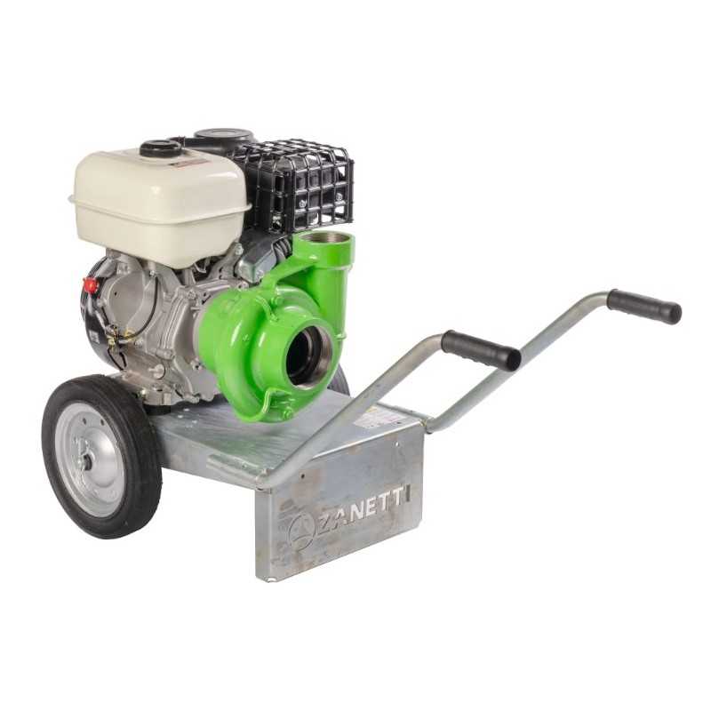 ZANETTI PB80-420CGE pompe centrifuge en fonte à essence eau claire