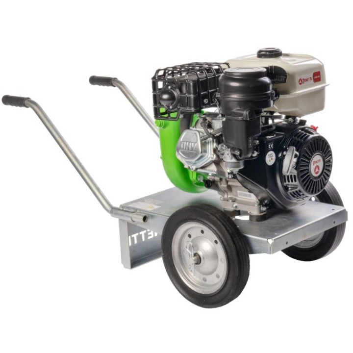 Motobomba centrífuga de gasolina ZANETTI PB80-420CGE hierro fundido agua clara | Newgardenmac.com