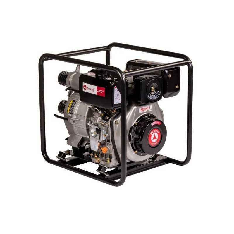 ZANETTI ZDP80TV pompe à moteur diesel auto-amorçante à faible hauteur d'élévation pour eau trouble