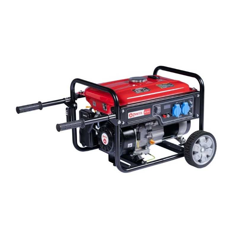 ZANETTI ZBG3300C 224cc Benzingenerator, maximale Leistung 3,3 kW, Spannung 230 V