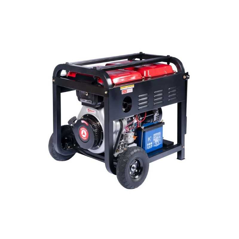 Generador diésel abierto monofásico trifásico ZANETTI ZDG6503CEV de 418 cc, 230 V y 400 V