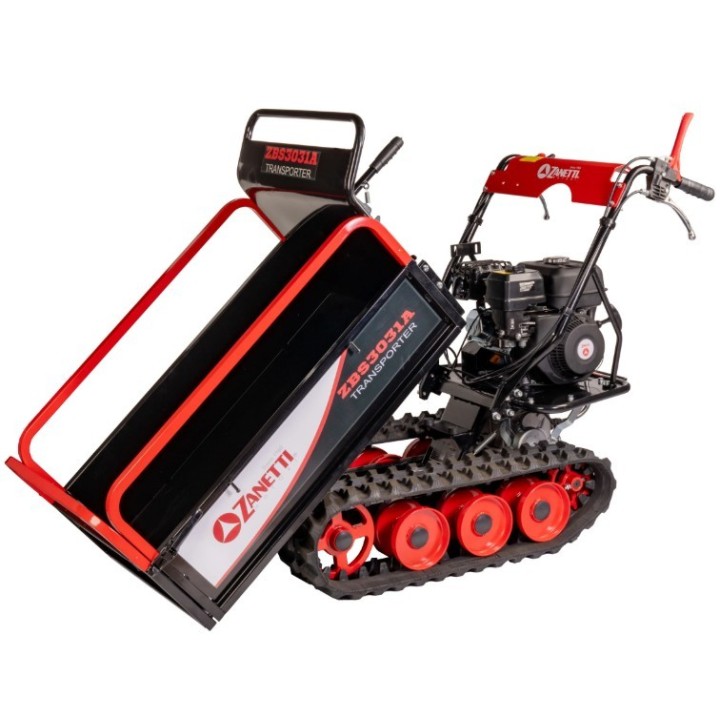 Motocarriola a benzina ZANETTI ZBS3031A 196cc cingolata 3 rulli portata 300kg | Newgardenmac.com