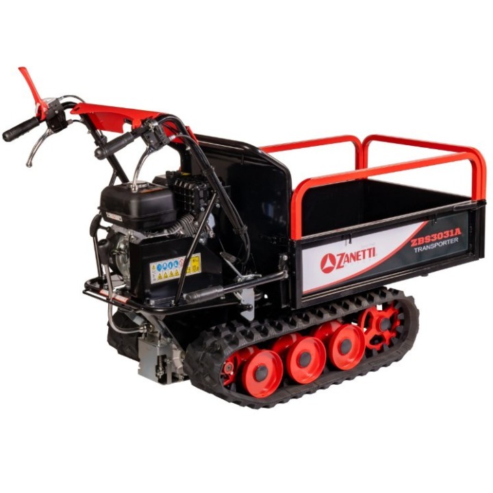 Motocarriola a benzina ZANETTI ZBS3031A 196cc cingolata 3 rulli portata 300kg | Newgardenmac.com