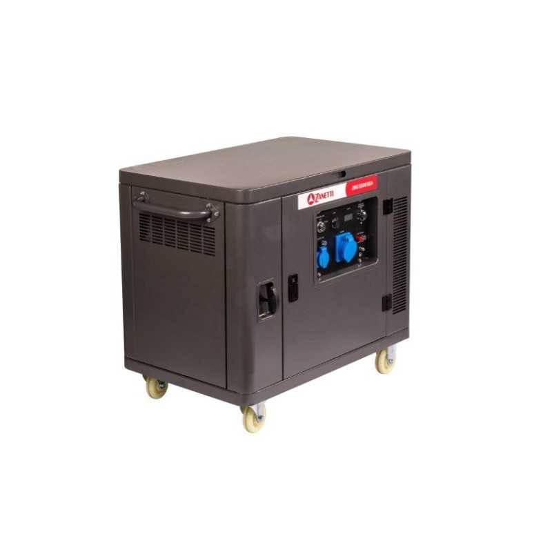 Generador de gasolina silencioso ZANETTI ZBG5500SEA de 420 cc, monofásico, 230 V, 5,5 kW