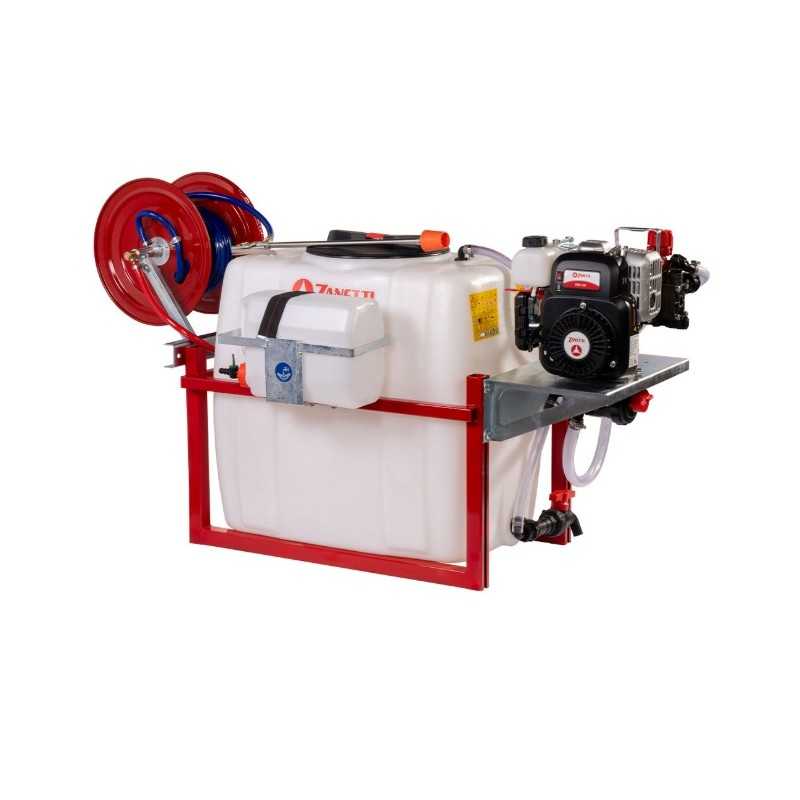 ZANETTI ZENS200-25i Benzinmotorpumpe zum Spritzen mit Abrollbehälter