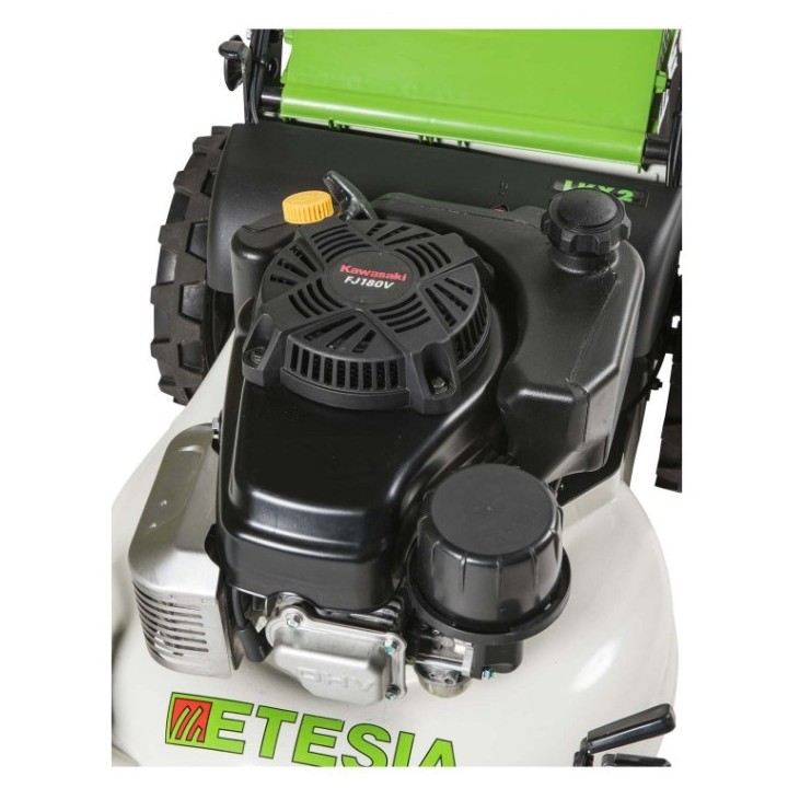 Tondeuse à gazon professionnelle autotractée ETESIA PRO53-FJ180V, moteur KAWASAKI 182 cm³, largeur de coupe 53 cm | Newgarden...
