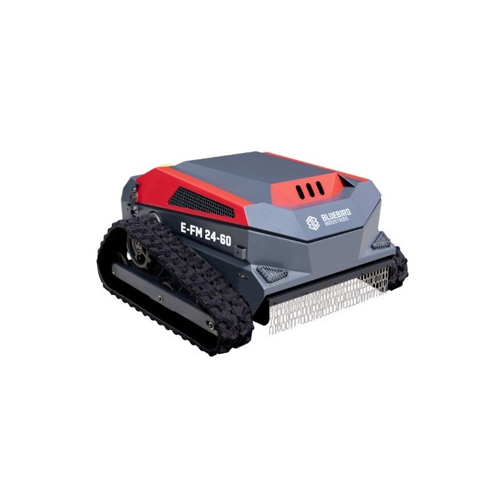 BLUEBIRD E-FM24-60 1200W elektrischer Schlegelmäher mit fester Klinge und Fernbedienung | Newgardenmac.com