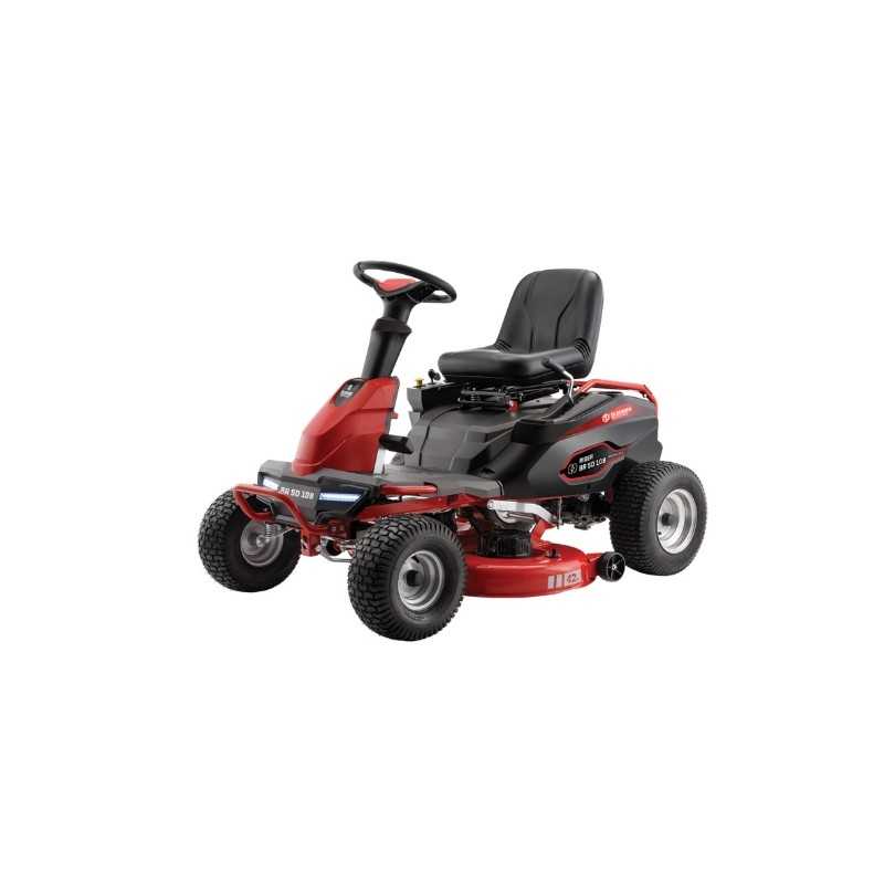 Tractor cortacésped a batería BLUEBIRD BRSD108 con un ancho de corte de 108 cm