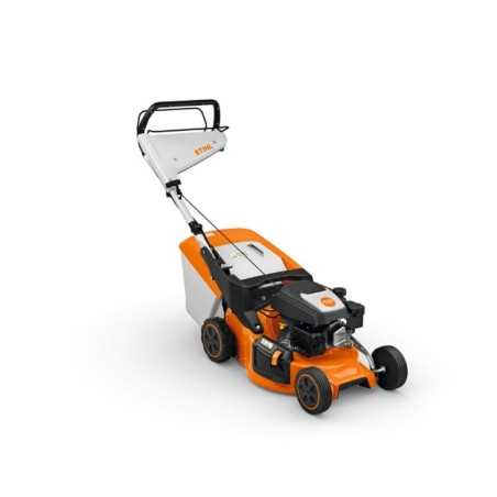 Rasaerba a scoppio STIHL RM248T 127cc taglio 46cm 4 IN 1 cesto 55 Lt semovente | Newgardenmac.com