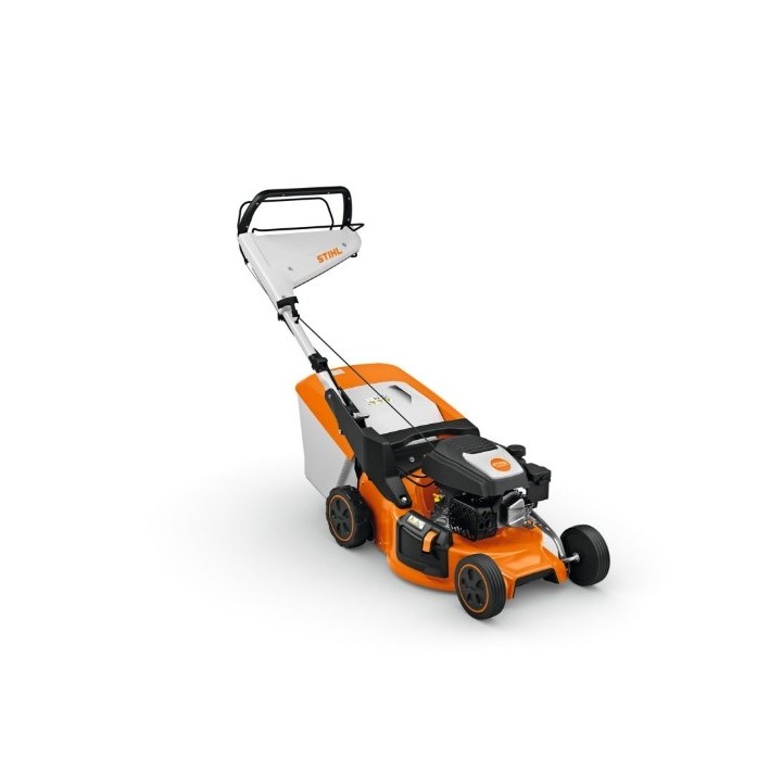 STIHL RM248T Tondeuse à essence 139 cc, largeur de coupe 46 cm, bac de ramassage 55 L | Newgardenmac.com