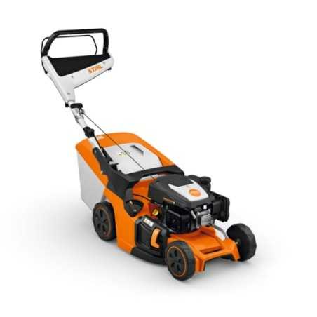 STIHL RM 443 139 cc tondeuse à essence 41 cm de coupe 41 cm de ramassage 55 L tondeuse poussée | Newgardenmac.com