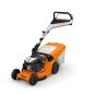 STIHL RM 443 T 139cc Tondeuse à gazon Coupe 41 cm 4 en 1 Panier 55 Lt Automotrice