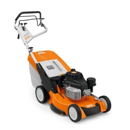 STIHL RM655YS 179cc petrol lawn mower 53 cm with 70 lt self-propelled grass collector | Newgardenmac.com