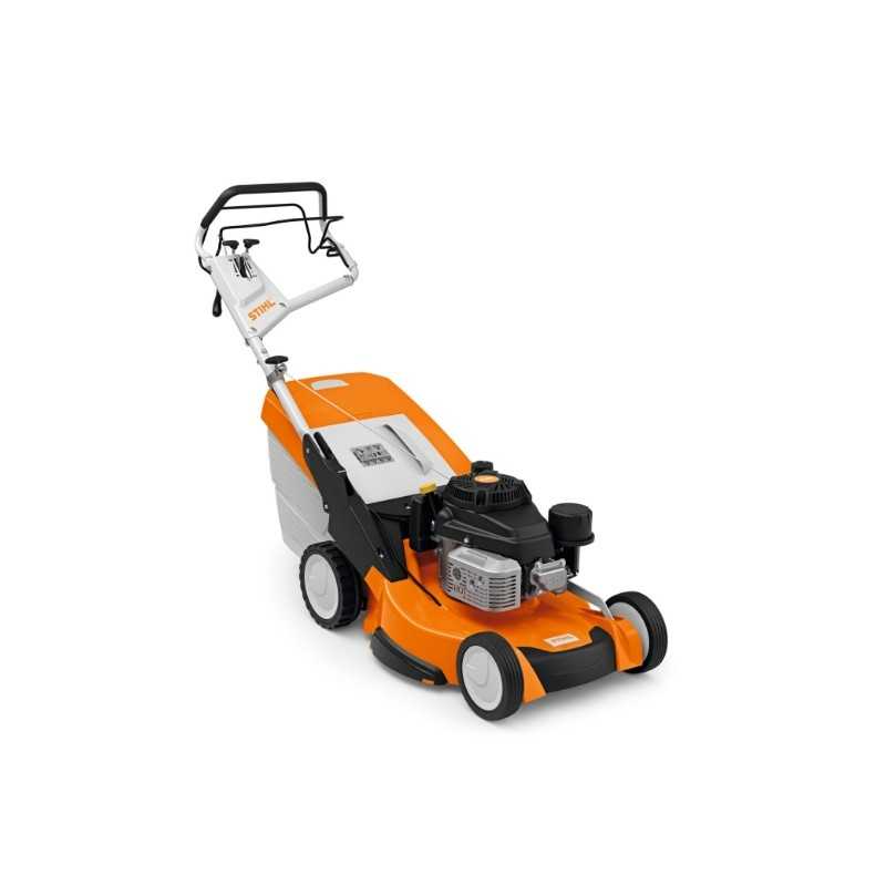 STIHL RM655YS 179cc petrol lawn mower 53 cm with 70 lt self-propelled grass collector