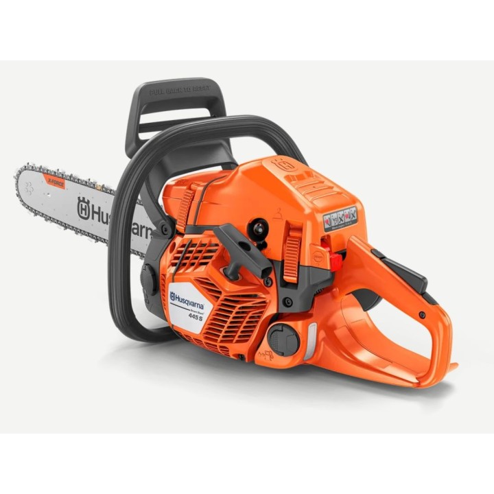 Tronçonneuse à essence HUSQVARNA 445S 50,2 cm³ 2,2 kW, longueur de guide-chaîne 38 cm | Newgardenmac.com