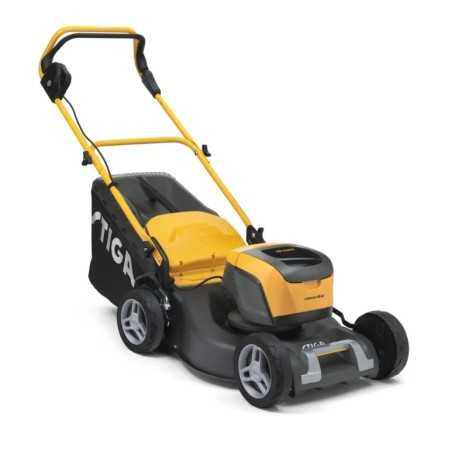 Kit tondeuse à gazon à batterie STIGA COLLECTOR 48 AE 48 V, largeur de coupe 46 cm | Newgardenmac.com