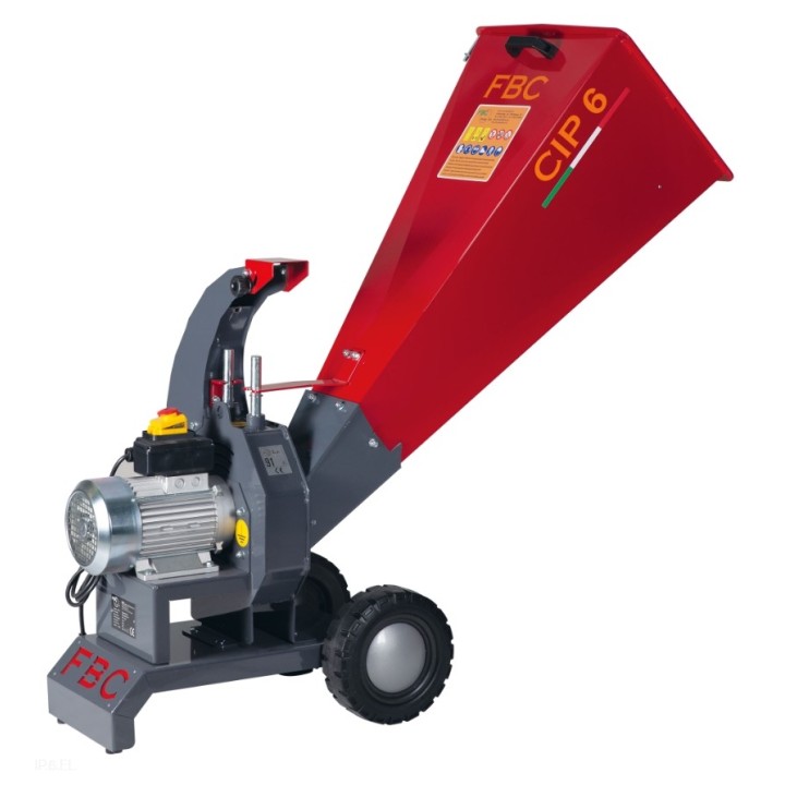 Chipper bio-shredder FBC CIP.6.EL single-phase electric motor 3 Hp 220 V 1 blade | Newgardenmac.com